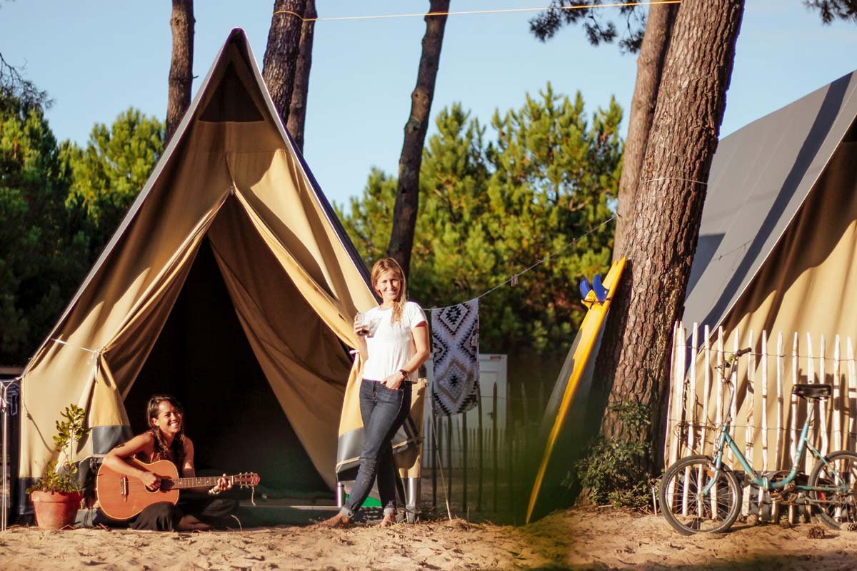 Yoga Surfcamp in Frankreich